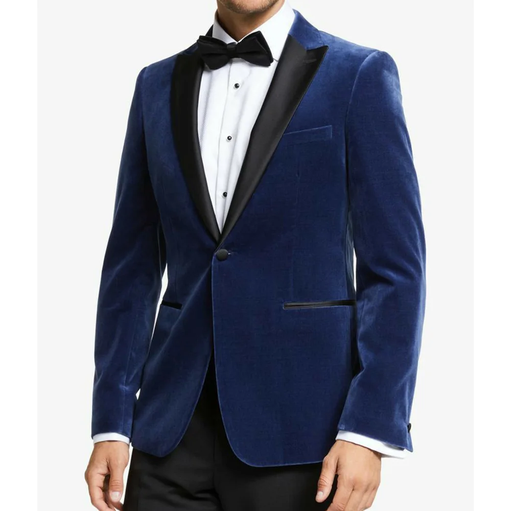 

Mens Velvet Blazer Suit Jacket Notched Lapel Single Breasted Slim Fit Comfortable Elegant Party Business Casual Fashion Formal W