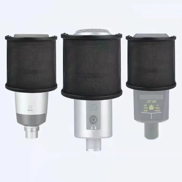 Microphone Filter 45-61mm U-shaped Spray Screennd K-Song Noise Reduction Windproof Cover Professional Studio Recording Accessory