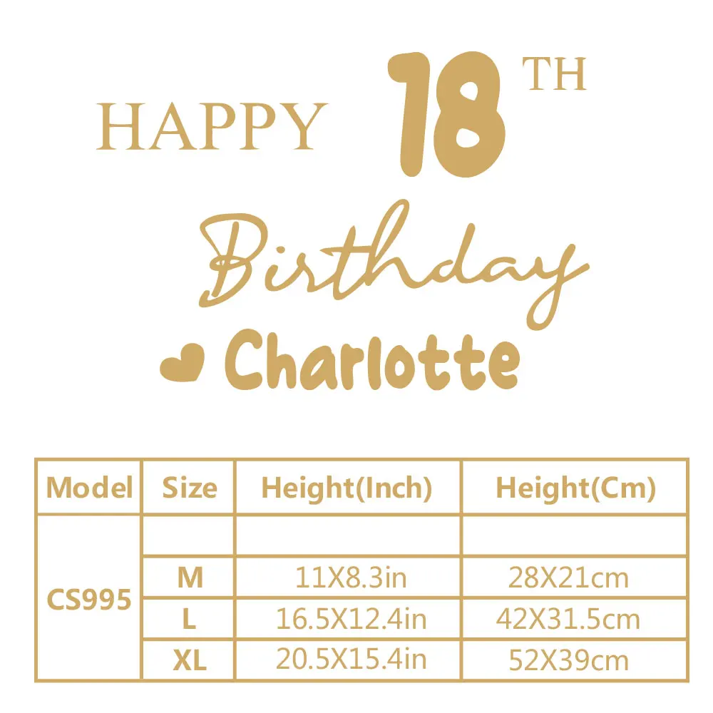 1PC Decalcomanie autoadesive personalizzate per l'anno del bambino per la decorazione della festa di compleanno Nome personalizzabile Adesivi rimovibili Vinile regalo per bambini