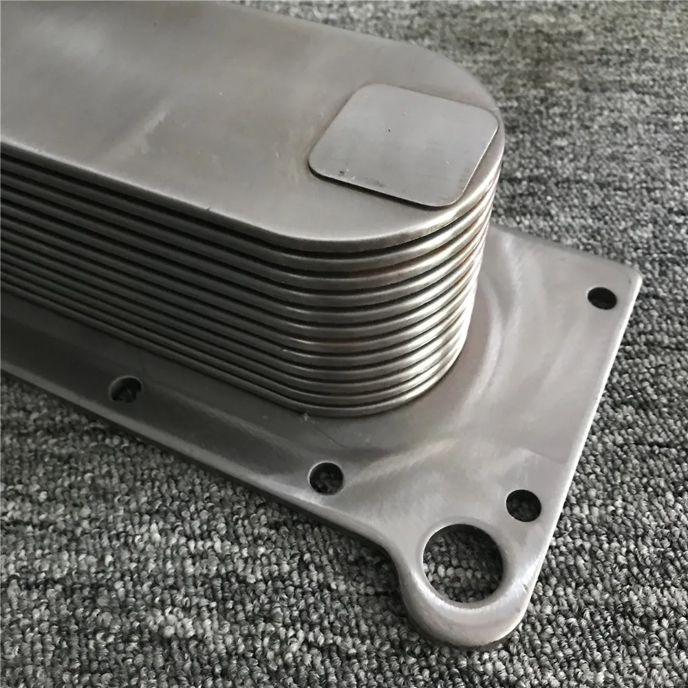 For Komatsu Excavator PC360-7/6D114 Engine Oil Radiator Core Radiator Side Cover Cummins Engine Parts