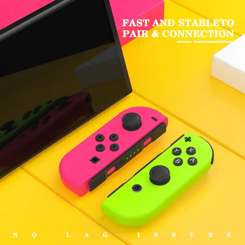 وحدة تحكم Joycon اللاسلكية للتحكم في التبديل مع عصا التحكم ذات الاهتزاز المزدوج ولوحة ألعاب لوحدات تحكم ألعاب الفيديو