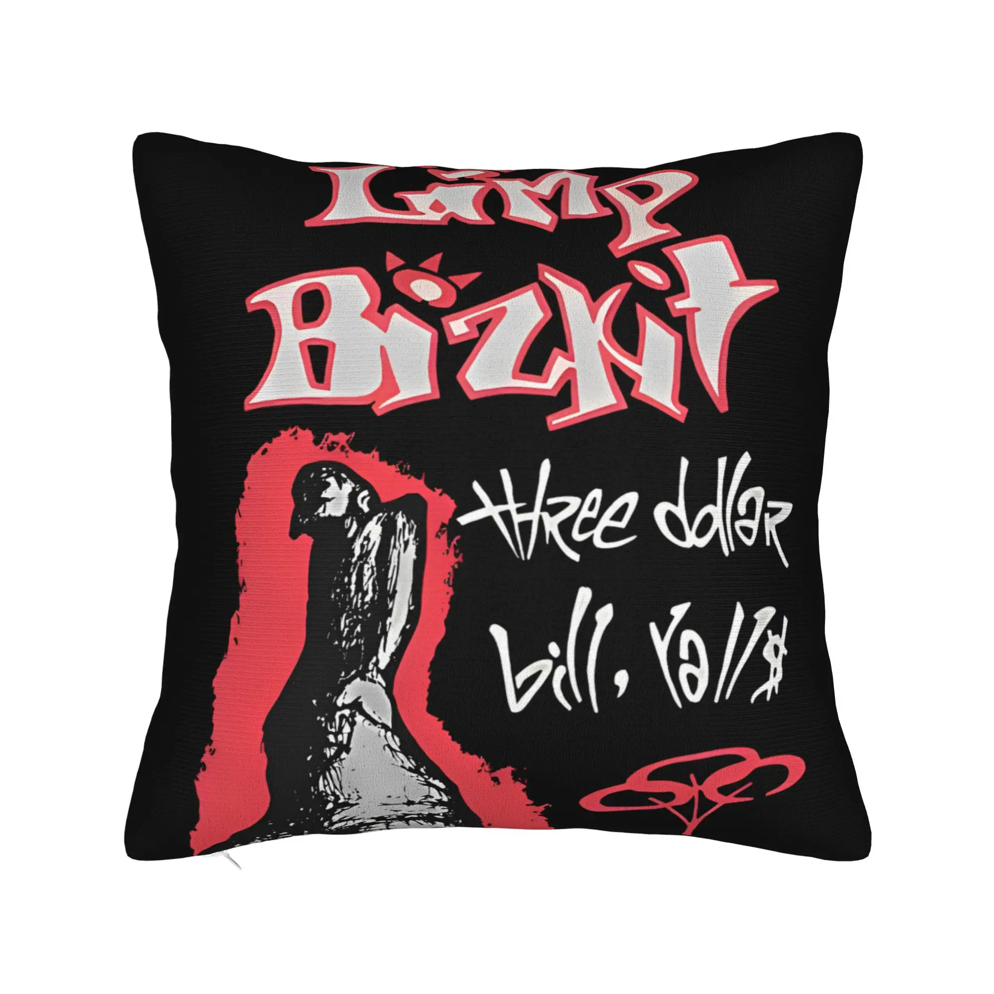 Limp Bizkit Band Square Pillow Cases Rap Rock Cushion Cover Awesome Polyester Decor Pillowcase for Home 45*45cm