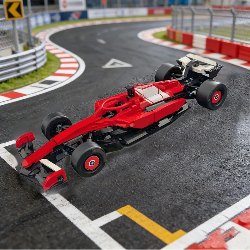 874 PCS Race Car Building Kit Iconic Race Car MOC Customize Modular Building Block Design Model Creative DIY Toy Birthday Gift