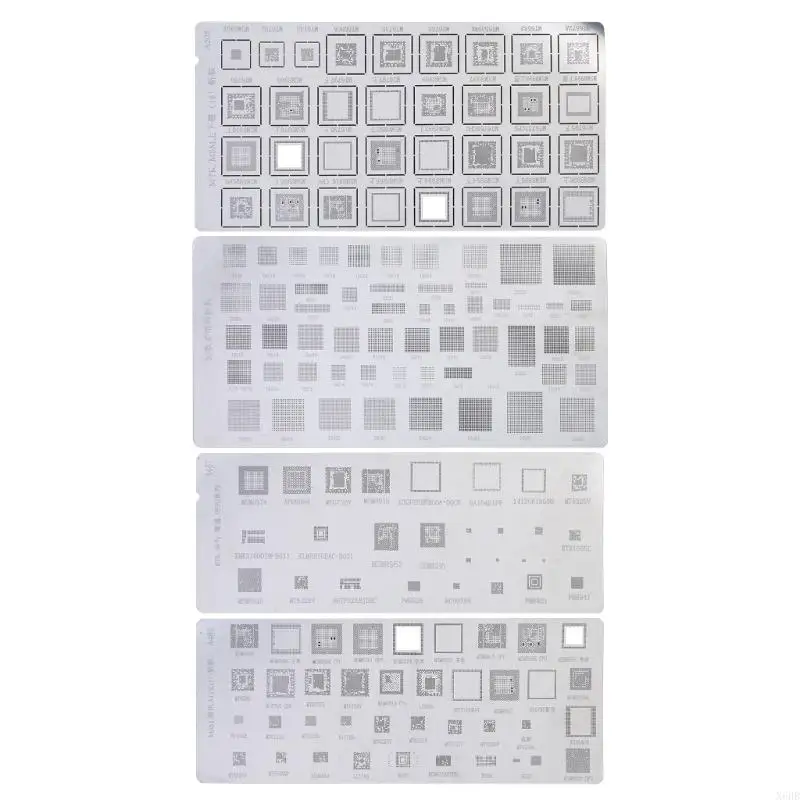 X6HB 4 Pieces Reballing Stencil for MTK for for Universal