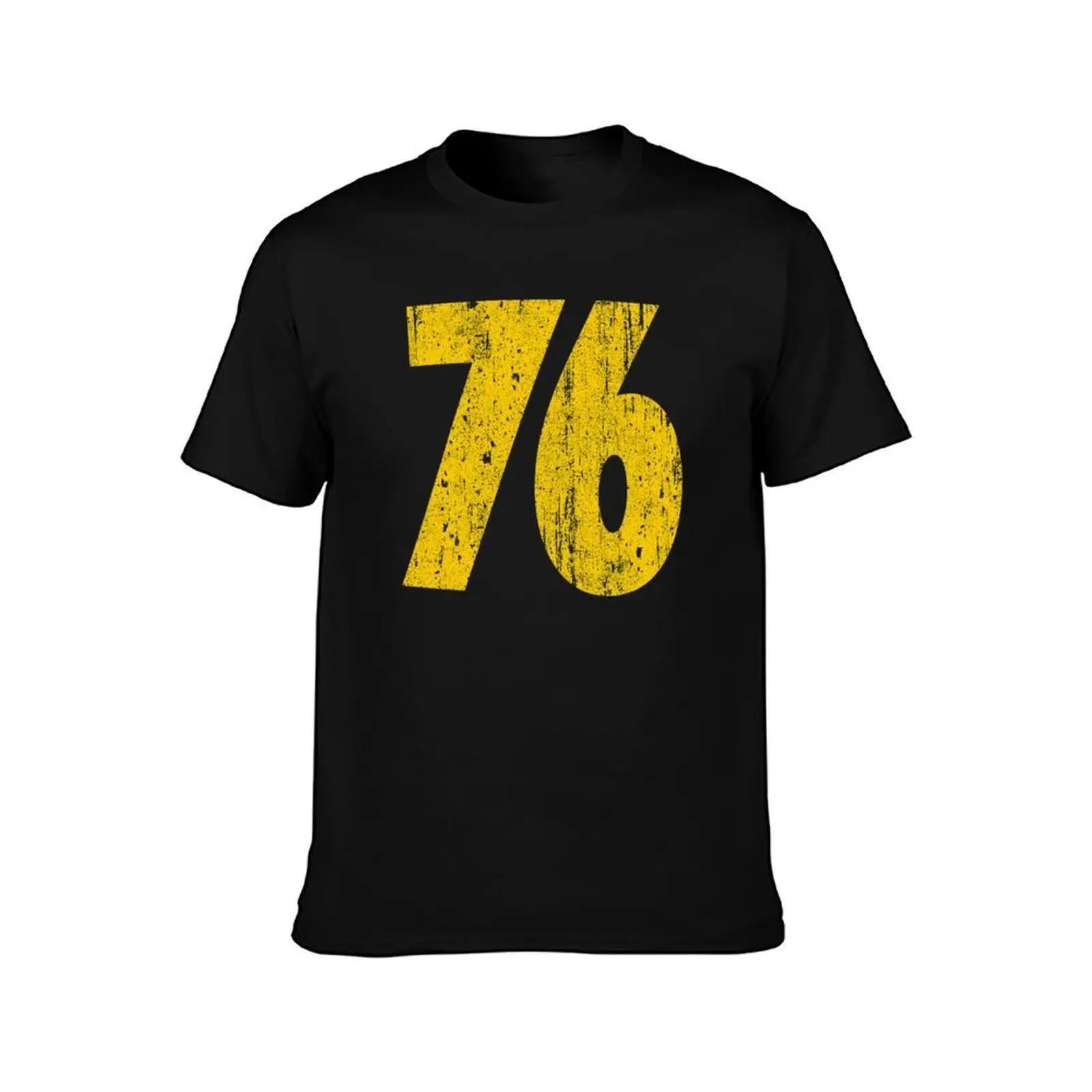76 Jumpsuit T-Shirt, Summer Casual Cotton Tee, Oversized Streetwear Tops, Vintage Graphic Print, Loose Fit Short Sleeve