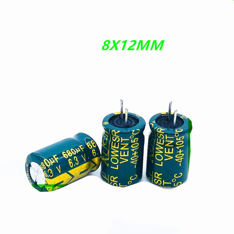 10PCS Electrolytic Capacitance 6.3V680UF 8X12MM
