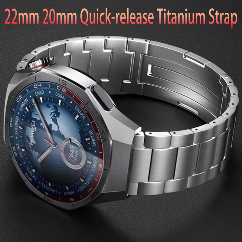 22mm 20mm Quick-release Titanium Strap For Garmin Forerunner 55 965 265 955 255 165 645 Durable Bracelet Venu 3 2/Vivoactive 5 4
