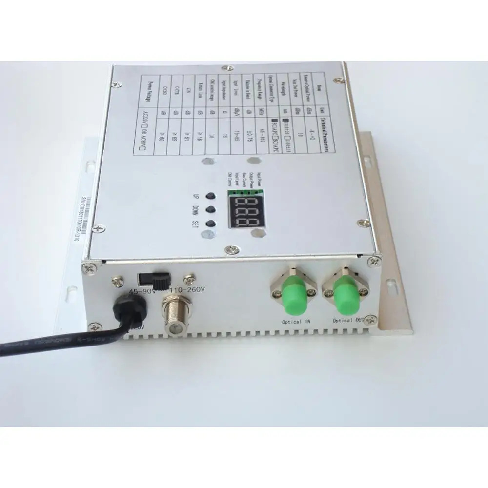 1550nm Cable Tv Optical Transmitter 45v-220v Power Supply Optical Power 6db Rf To Fibre, Fibre Relay Amplifier