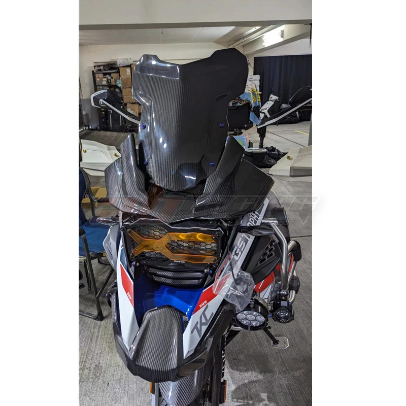 Front Fairings Kits Front Nose Beak Extender Cowlings For BMW R1250 GS ADV 2019-2024 Full Carbon Fiber