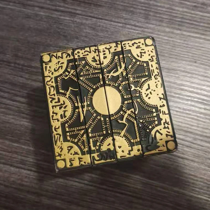 Hellraiser cubo caixa de bloqueio mágico caixa de bloqueio quebra-cabeça cérebro teasers jogo brinquedos presente para adultos crianças