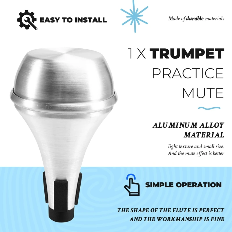 ملحقات كتم صوت الجسم المستقيمة للمبتدئين من Top-Weaker، كتم صوت محمول من سبائك الألومنيوم