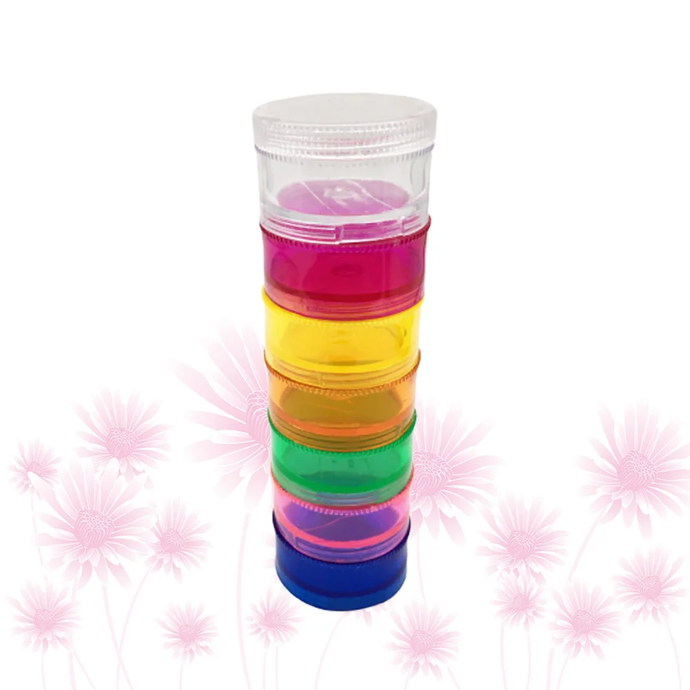 

Набор еженедельных органайзеров для таблеток, 7 отделений, штабелируемый, легкий, портативный футляр для лекарств для ежедневного использования, прозрачный