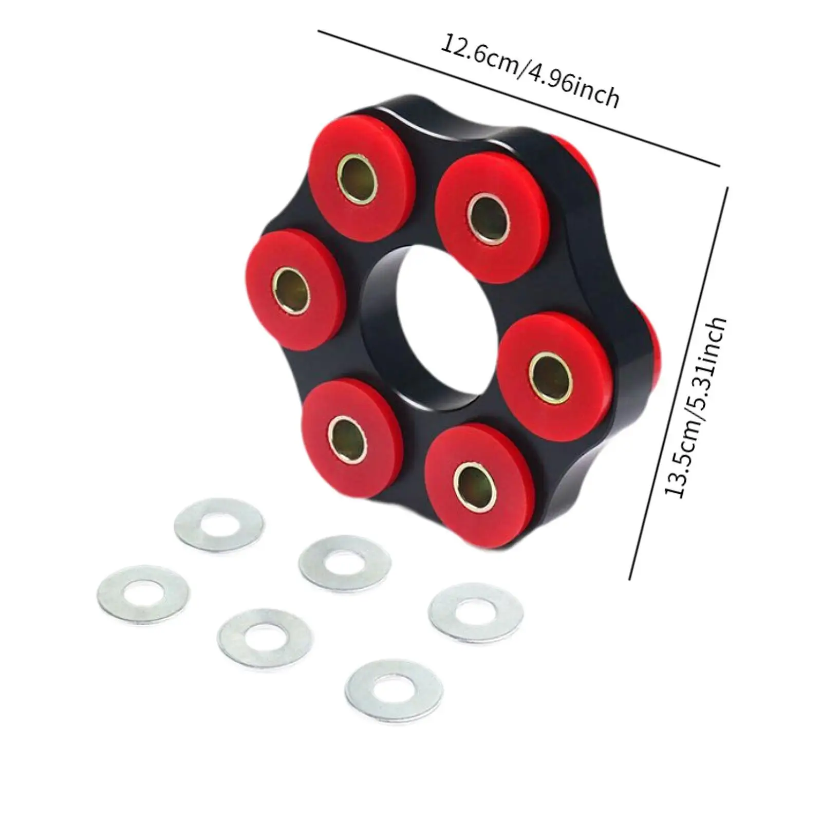 Antriebswellenkupplung Flex Joint Einfach zu installierende Auto-Antriebswellenkupplung Antriebswellenkupplungshalterung für E30 M3 E36 Zubehör