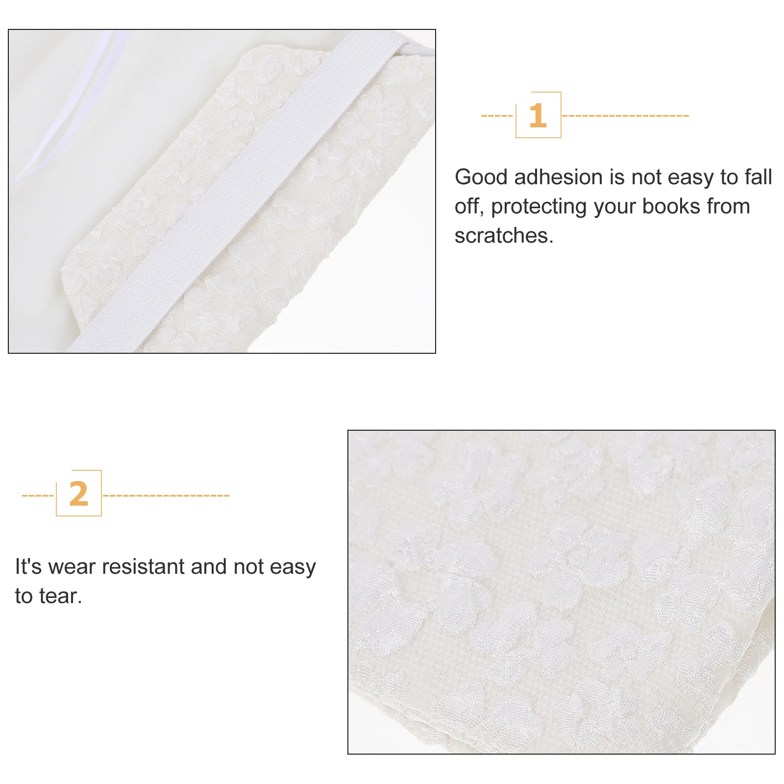 

Thin Lightweight Book Cover Strong Adhesion No Tools Needed Decorative Sleeve for Textbooks and Notebooks Washable Book