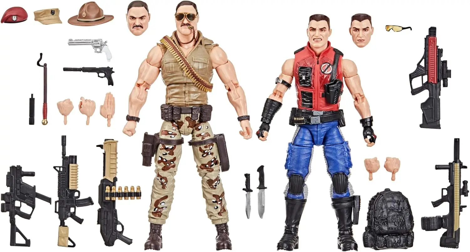 

Коллекционные фигурки SGT Slaughter и Феликса Мерсер-Страттона, 2 штуки, 6 дюймов, с 26 аксессуарами