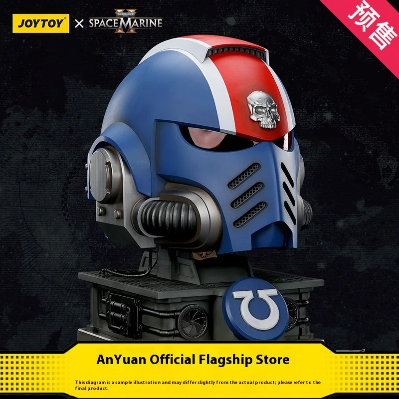 

Pre-Sale JOYTOY Warhammer 40,000 Ultramarines Lieutenant Titus' MKX Helmet 1:1 Collectible Wearable ornament with LED