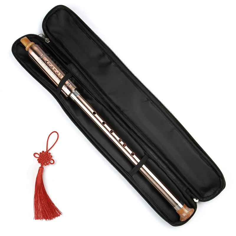 Chinese Bawu Woodwind Flute Copper Plated Concert Musical Instruments Chinese Folk High Quality