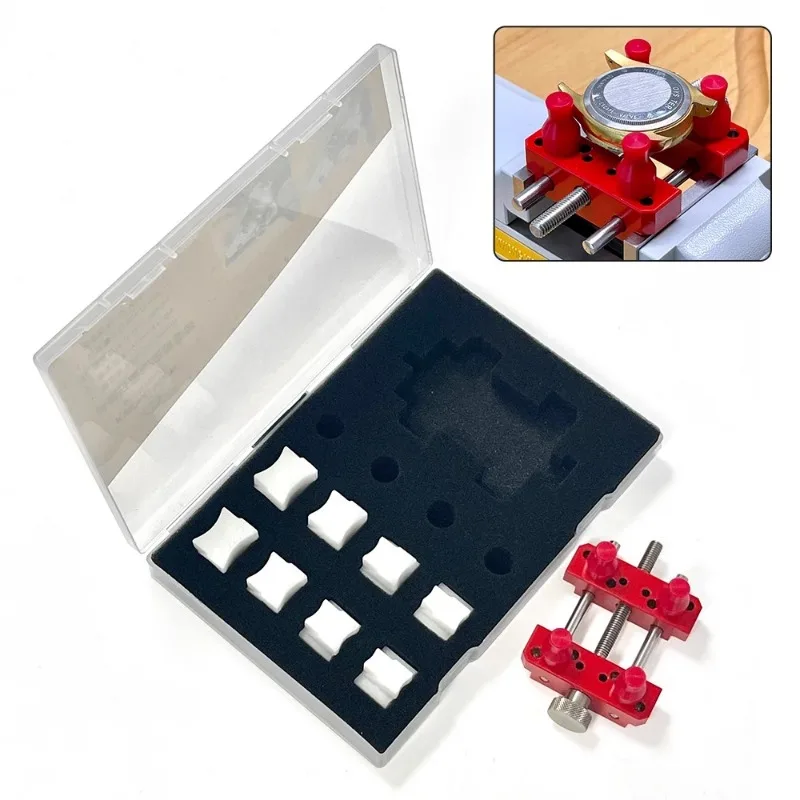 Watch Repair Tool - Adjustable Watch Back Cover Removal Clamp Seat with Size Regulation for Activity Fixed Base