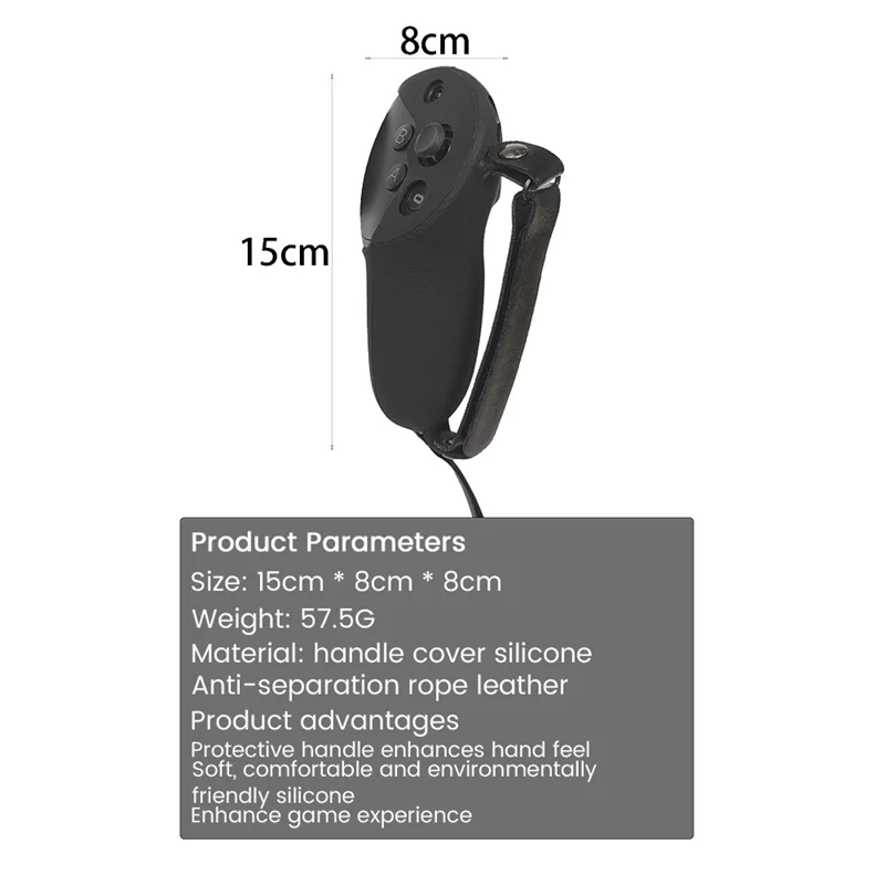 Popular Protective Cover VR Controller Silicone Shell Cover Adjustable Knuckle Strap for Meta Quest Pro VR Headset Accessories