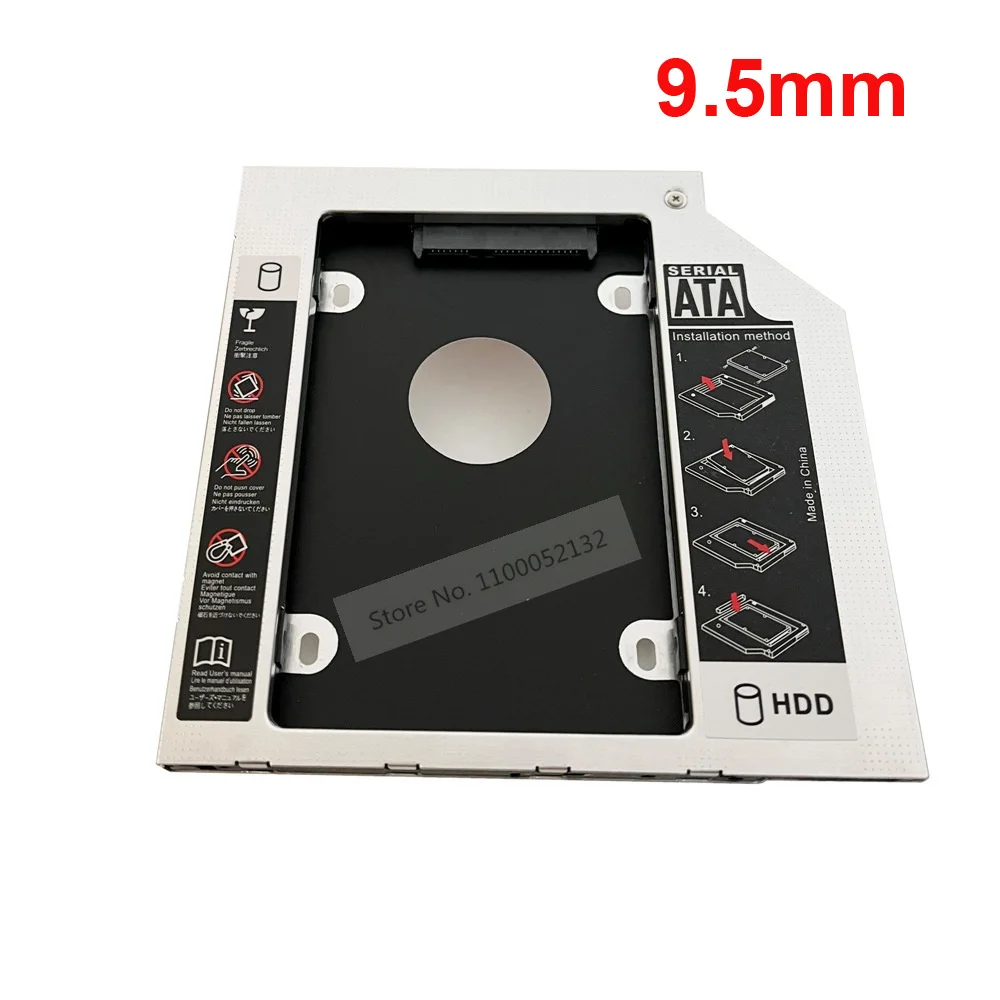 2nd HD Hard Drive Optical Caddy Bracket for HP ProBook 430 440 450 455 470 G0 G1 G2 Envy 15-k202nv 15-k004ne 17-k250CA 17-j001er