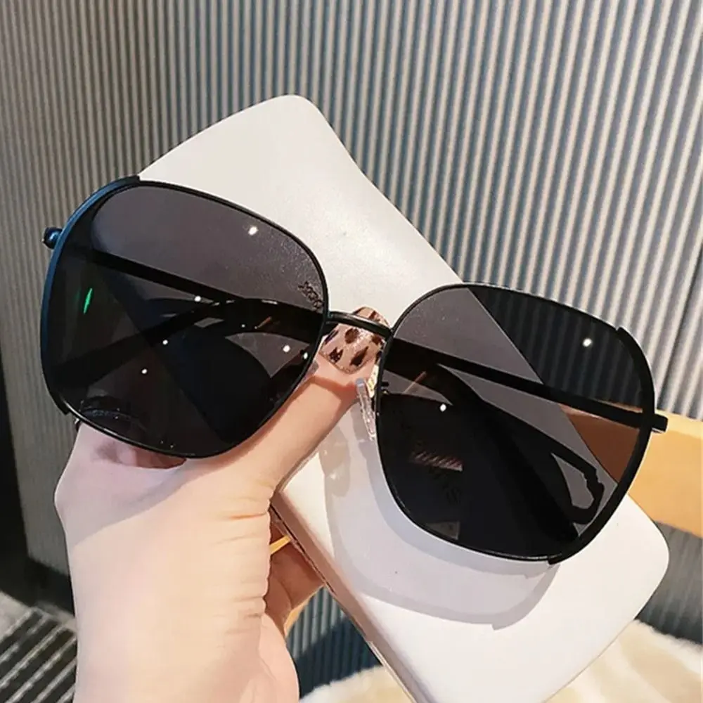 Fashion Design Oversized vierkante zonnebril Gradiëntlens Rond gezicht Fit Gradiëntzonnebril UV400-bril voor dames en heren