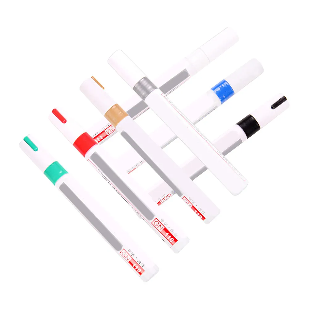 

7Pcs Car Paint Pens Quick Scratch Remover Automotive Touch-Up Color Concealing Oil Marker Pen Tire Paint Pens