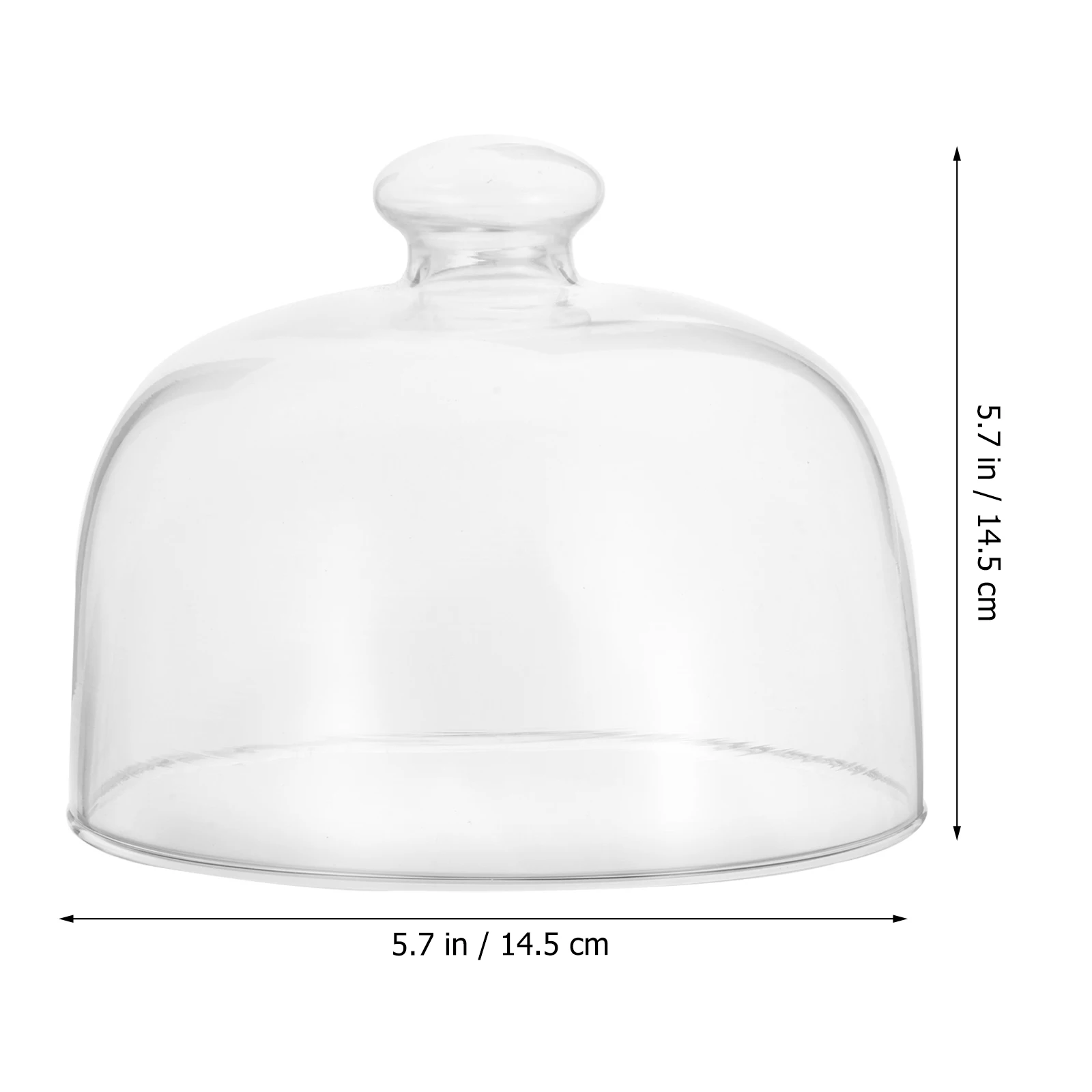 

1Pcs Glass Dessert Cover Premium Transparent Cake Dome for Food Snack Protection Sturdy Wear Resistant Household Freshness