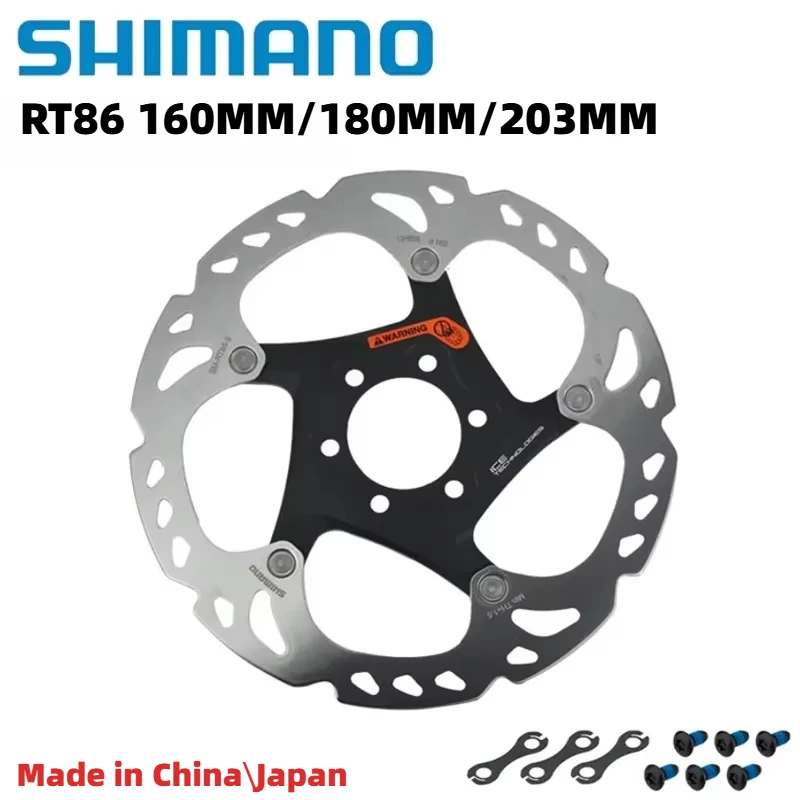 Shimano Deore XT RT86  Bike Brake Disc 6 Bolt Ice Point Technology MTB Mountain Bicycle Disc 160MM 180MM 203MM