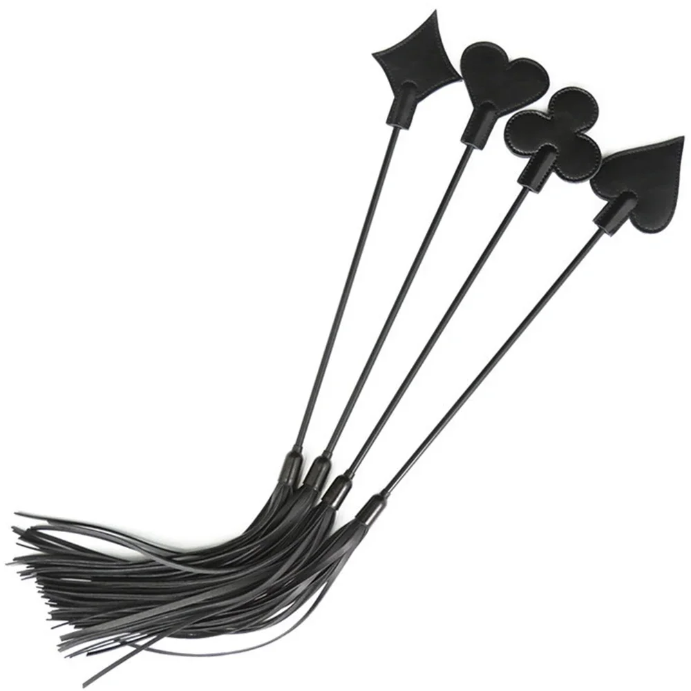 pu-couro-paddle-equitacao-chicote-poker-forma-padrao-cosplay-tassel-cavalo-curto-punk-bat-cavalo-28cm