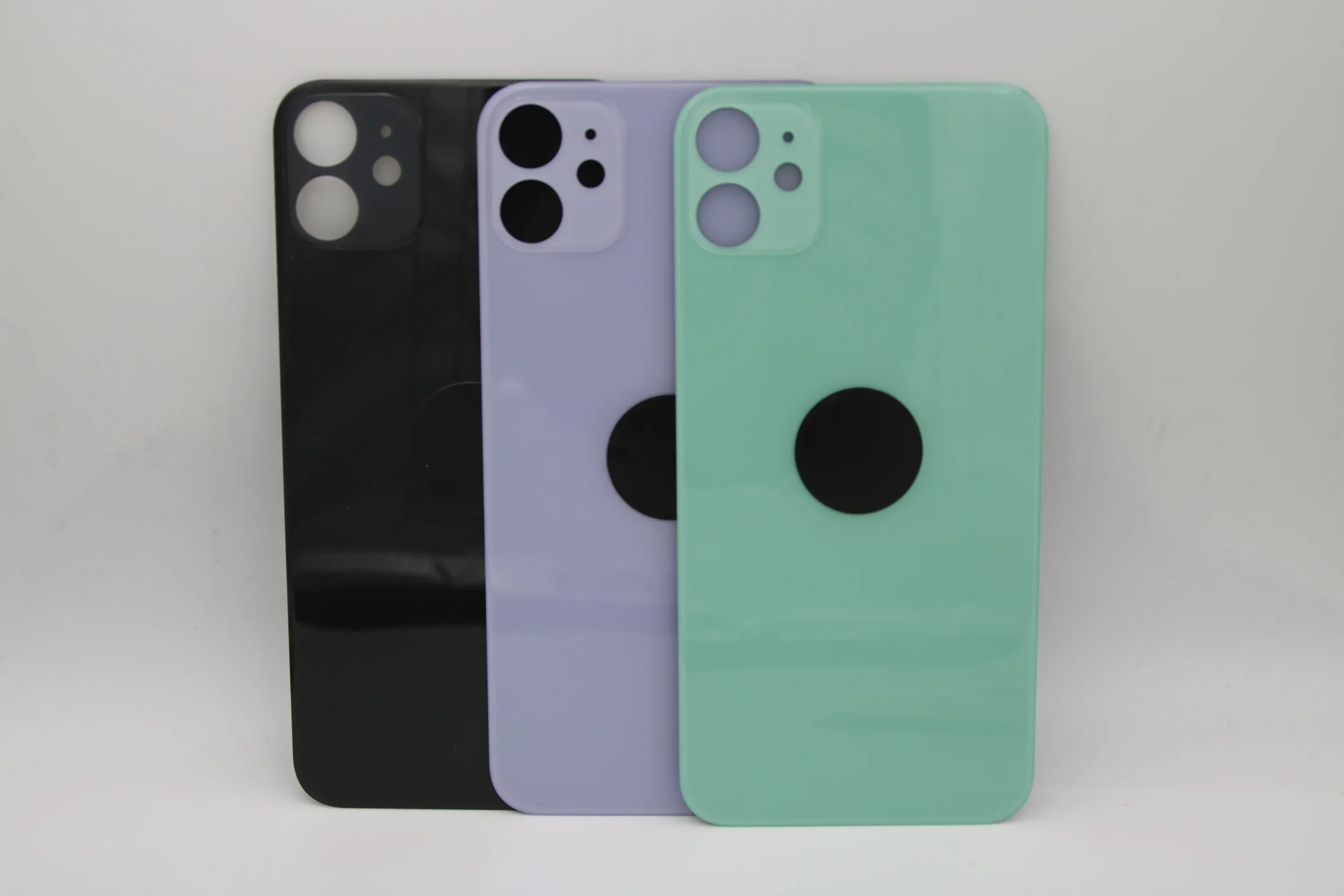 Back Glass+3M glue For IPhone11 Back Cover Glass Fast Replacement Housing Battery Cover Big Hole Rear Glass