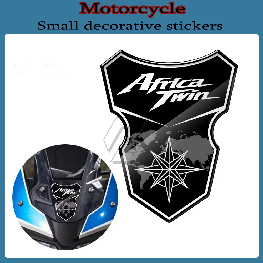 ثلاثية الأبعاد الراتنج دراجة نارية الجبهة الحاجز هدية ملصق لهوندا CRF1000L أفريقيا التوأم 2016-2019