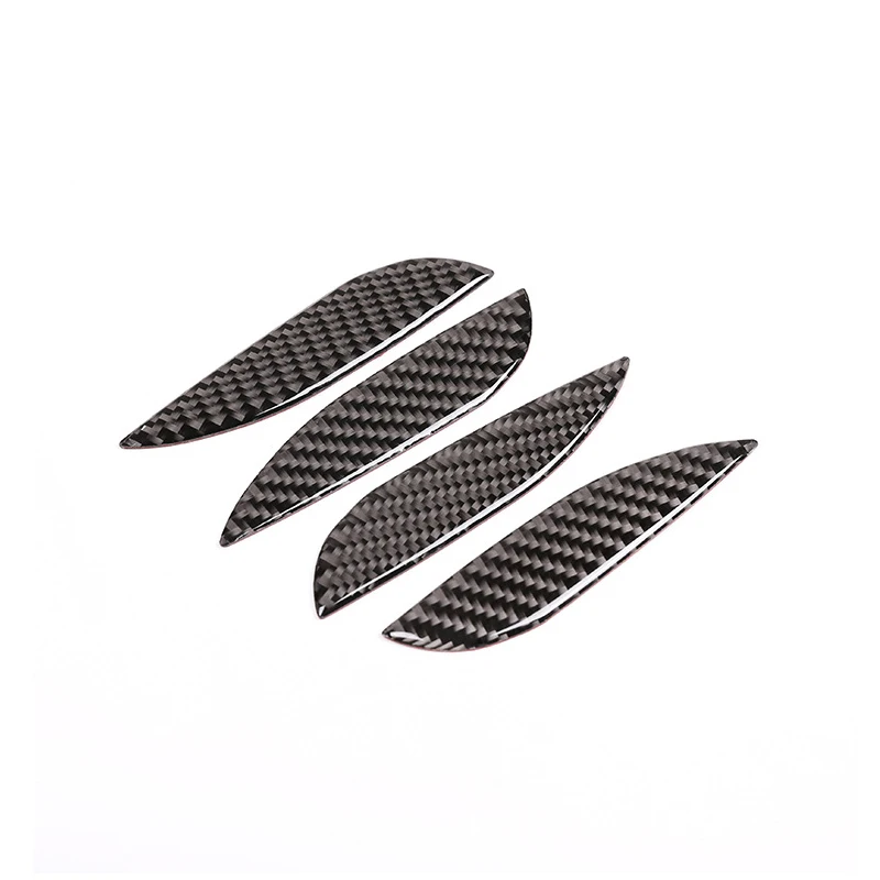 For BMW 3 4 Series F30 F32 2013 2014 2015 2016 2017 2018 Carbon Fiber Car Interior Door Pull Handle Bowl Sticker Cover Trim