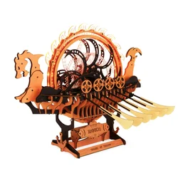 Robotime Rokr Viking Dargon Ship Kit Explore Mysteries Of Ancient Ship Mechanical Gear Kit for Men Women Teens