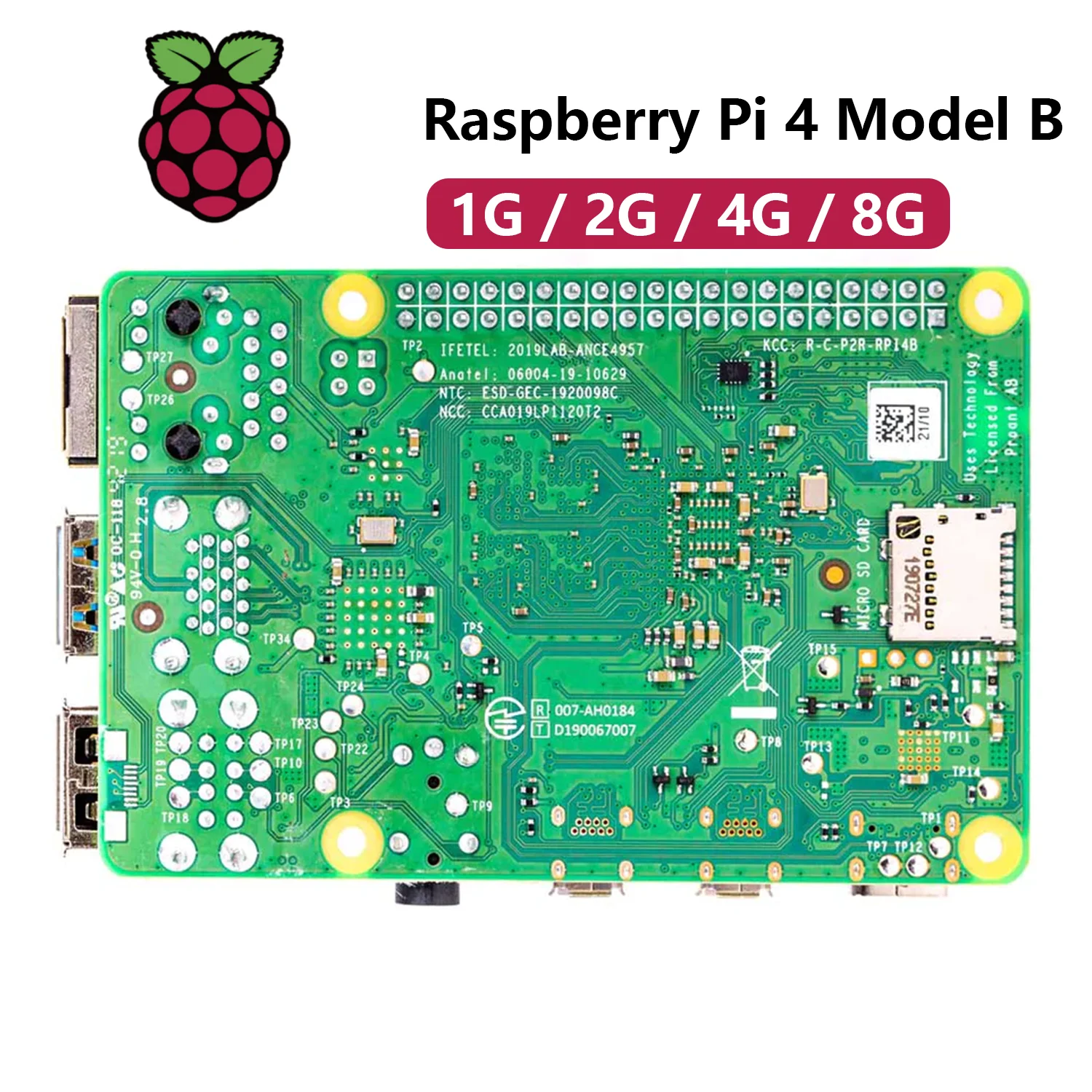 Imagem -04 - Raspberry pi Placa de Desenvolvimento Modelo b Oficial Original 1gb 2gb 4gb 8gb Bcm2711 Quad-core Cortex-a72 Braço v8 Soc 64-bit