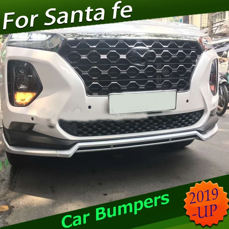 Front and Rear Bumper For Hyundai new Santa fe 2019 2020 Santafe Accessories body kits Anti-impact Plate High Quality Brand ABS