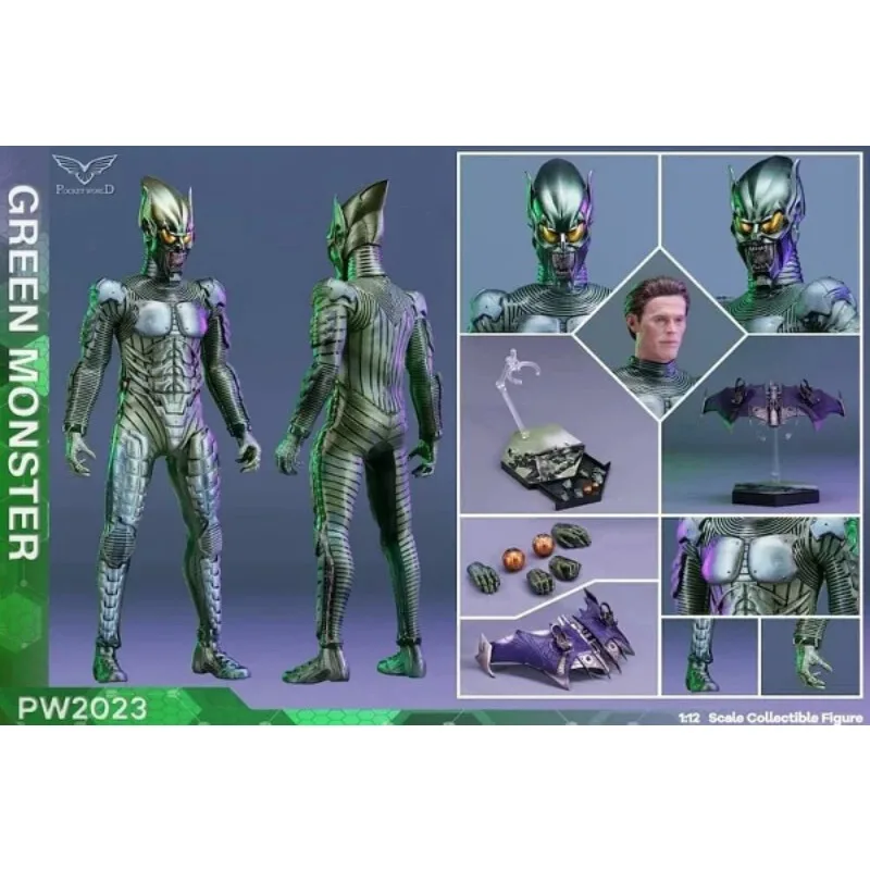 PWTOYS Originele 1/12 Mobiele Pop Soldaat Handheld Model Serie Green Goblin Anime Action Figure Model Speelgoed Model Cadeaus voor Jongens