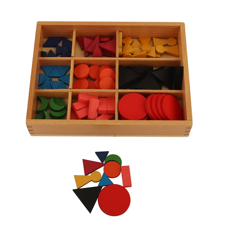 Kids Educational Language Learning Toy Basic Wooden Grammar Symbols With Box Geometrics Wooden Montessori Toys Preschool