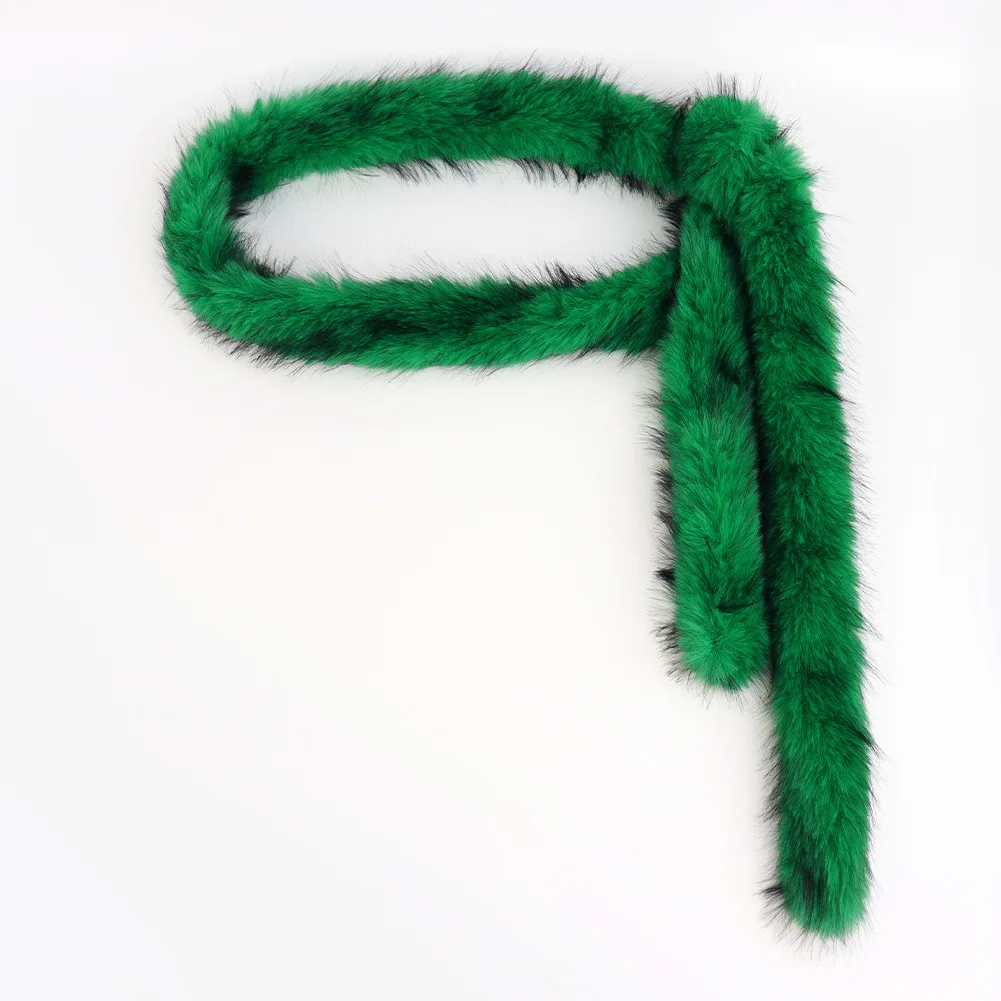 Ceinture de taille en peluche pour fille épicée, écharpe chaude en fourrure mignonne Y2K, Sexy, longue, fausse fourrure, accessoire de danse Punk, 180 cm, nouvelle collection