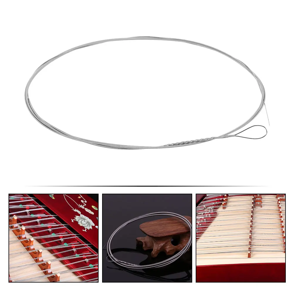 

2 Pcs Yangqin String Set Portable Dulcimer Strings Instrument Accessory Bulk Steel Music Wire