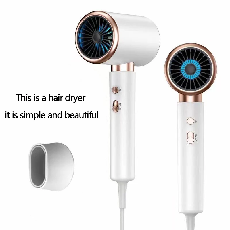 Professional Hair Dryer For Women Blue Light Negative Ion Hair Care Electric Hair Brush 2000W High Speed Low Noise Dryer