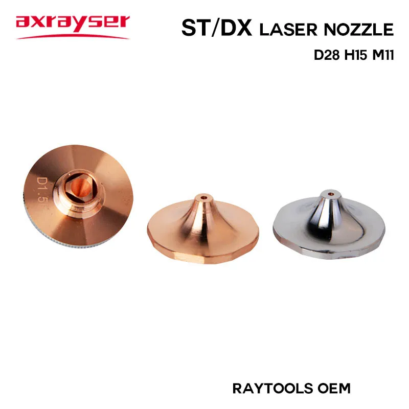 ST DX Laserdüsen Raytools Original Dia28 M11 Einzel-/Doppelschicht verchromt für CNC-Faserlaserkopf-Schneidemaschinenteil – Detail 4