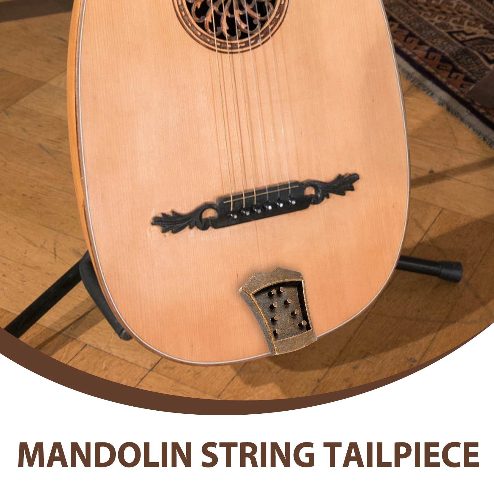 

Mandolin Bridge Instrument Parts Tailpiece for Accessories Supplies String Replacement