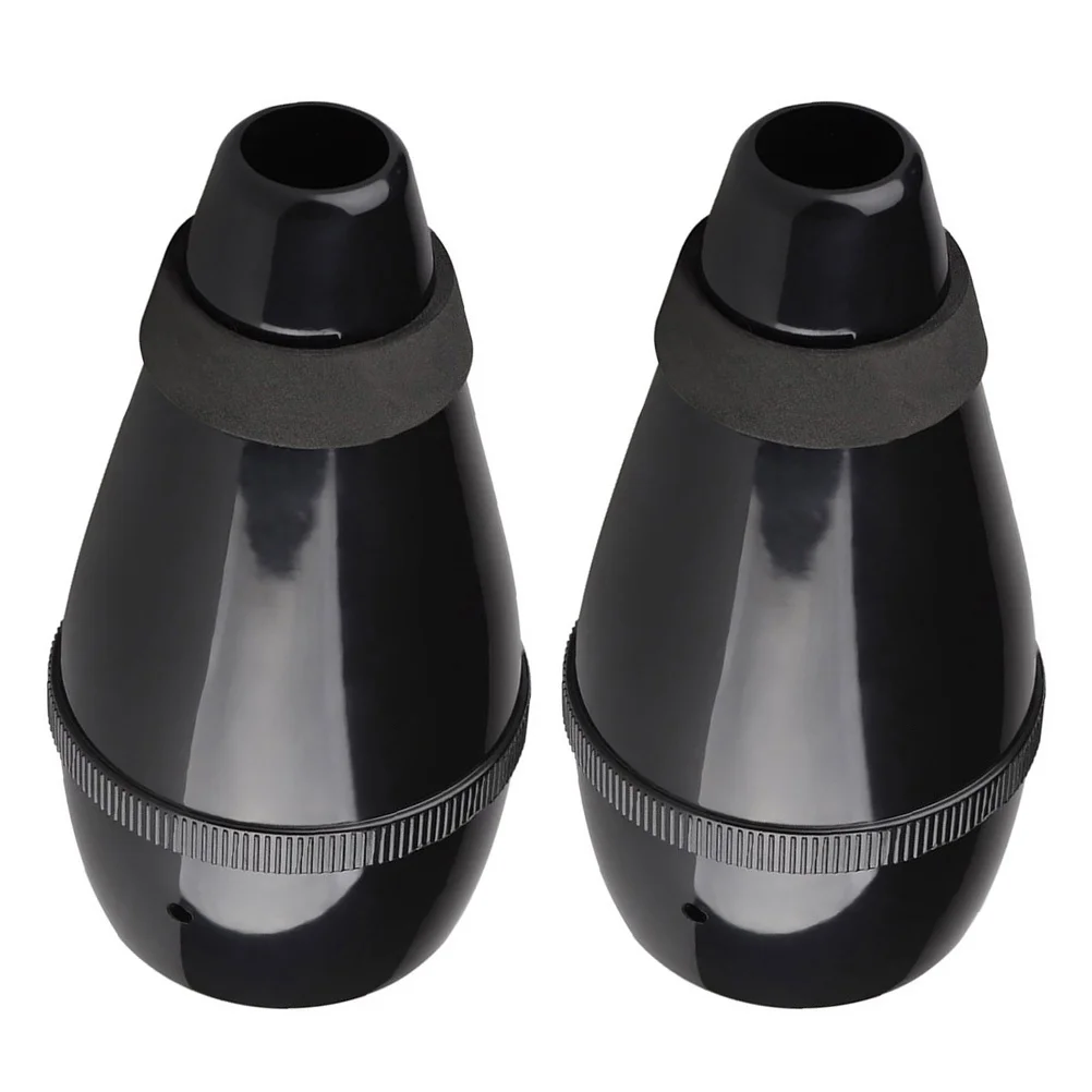 2pcs Trumpet Plastic Straight Mute For Beginners Practice Mute Instrument Accessories Trumpet Supplies Muffler Replacement