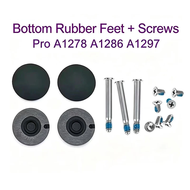 New A1278 A1286 A1297 Bottom Case Rubber Feet with Screws For Macbook Pro 13