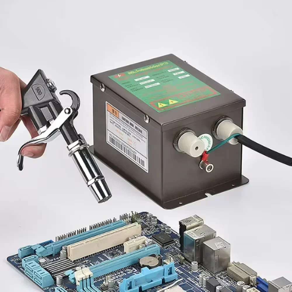 SL-007 Electrostatic Ionization Air Gun Electrostatic Eliminator Dust Removal Gun High Voltage Ionization Dust Blowing Air Gun