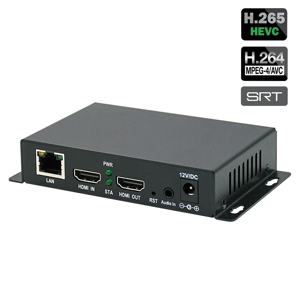 Mini 1080P30 Video Encoder H265 H264 SRT RTMP RTSP to IP Video Encoder for Live Streaming