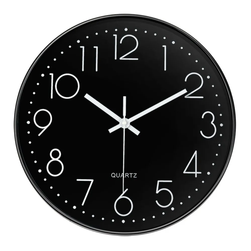 

Minimalist Silent Nordic Wall Clock Multi-color High-definition Round Hanging Clock Plastic ABS Wall Electronic Time Lobby