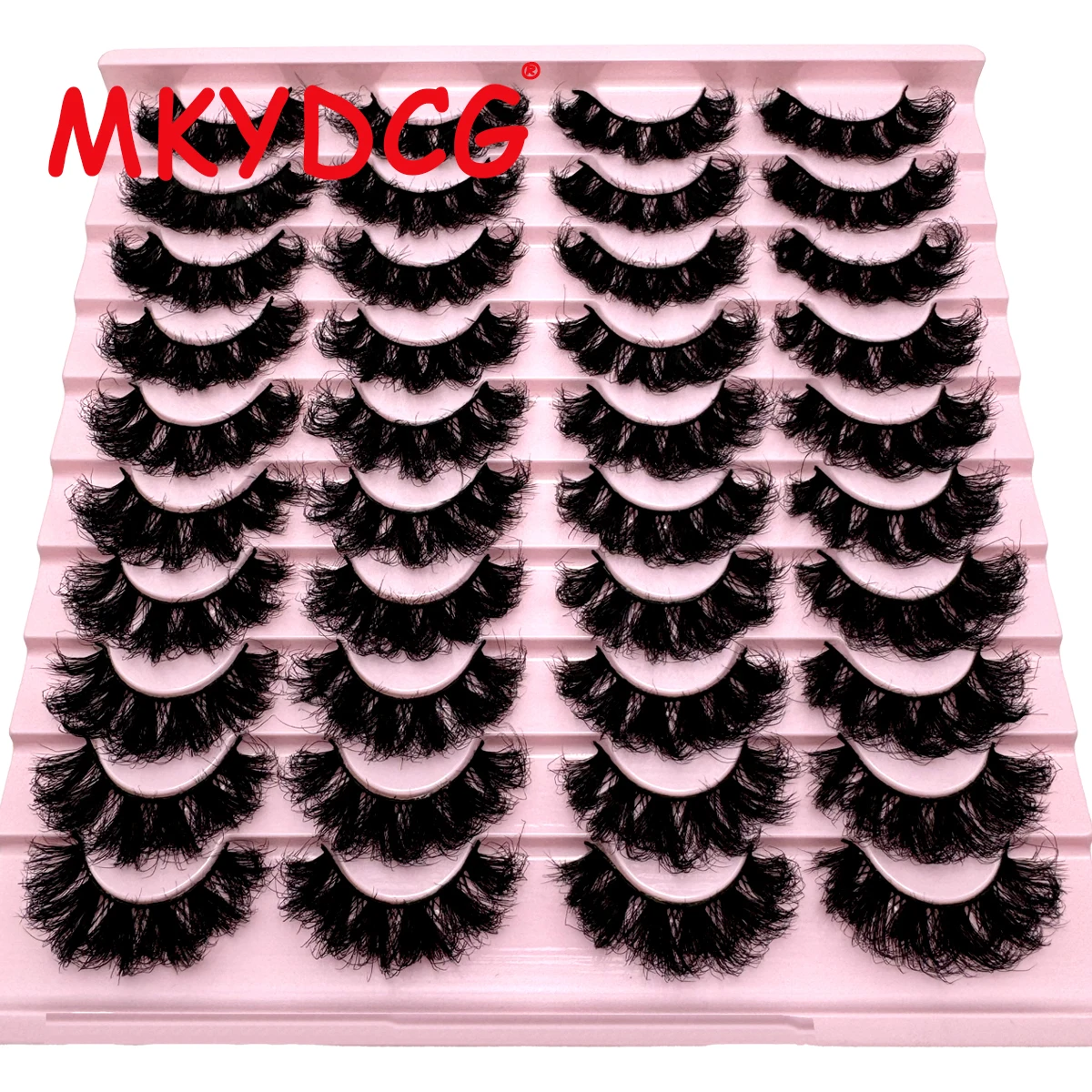 Thick Dramatic Faux Mink Eyelashes 20 Pairs Fluffy 3D Lashes for  Volume Wispy 3D Mink Lashes Wholesales Natural False Eyelashes