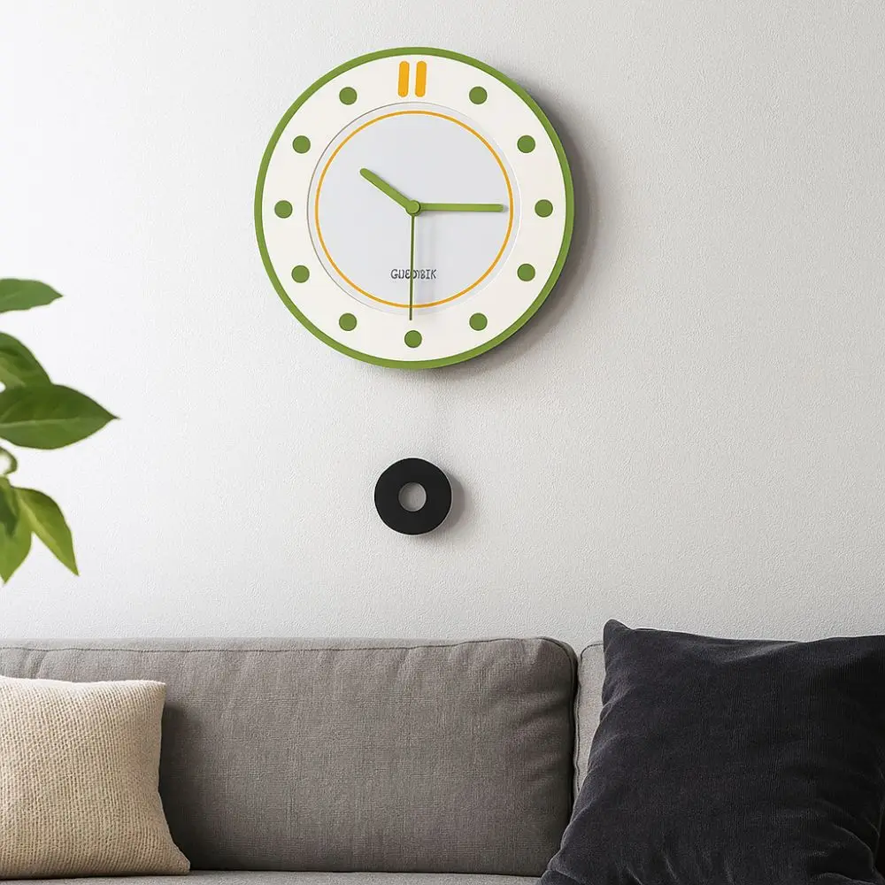 

Time Management 30cm Modern Wall Clocks Hanging Round Digital Wall Clocks Mute Scale Clock Study