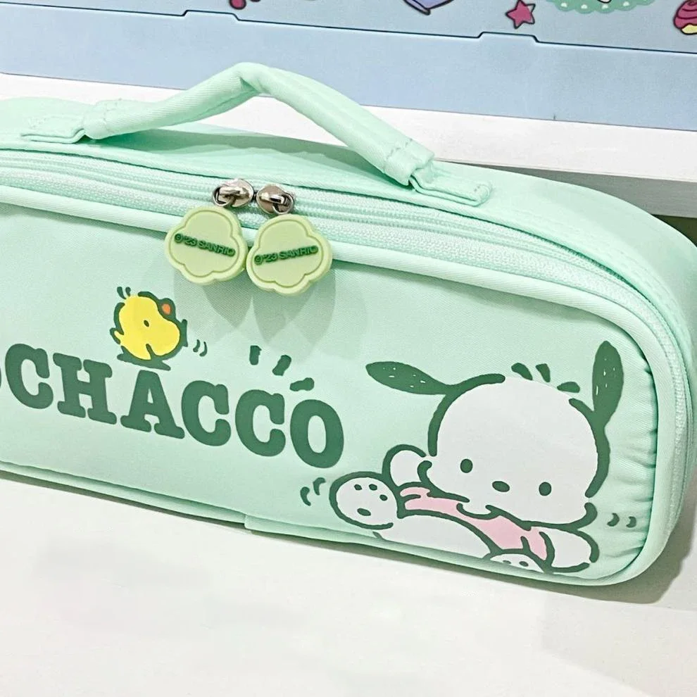 Pochacco Sanrio Anime Pencil Case Kawaii Cute Pen Bag borsa per cancelleria per studenti scatola per matite portatile ad alta capacità regalo per